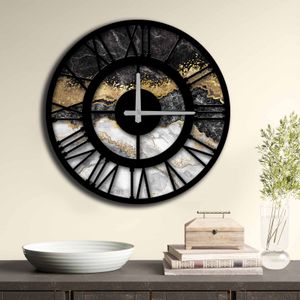 5050MS-027 Multicolor Decorative MDF Clock