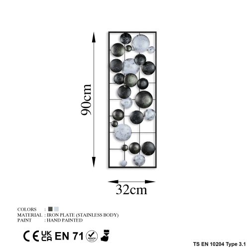 Wallity Metalna zidna dekoracija, Camber - 5 slika 7