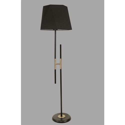 Felix Siyah Lambader Altıgen Siyah Abajurlu Black Floor Lamp slika 2