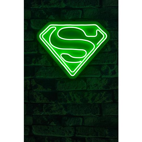 Wallity Ukrasna plastična LED rasvjeta, Superman - Green slika 2