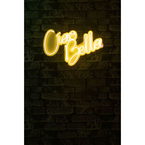 Wallity Ciao Bella - Žuta dekorativna plastična LED rasveta slika 2