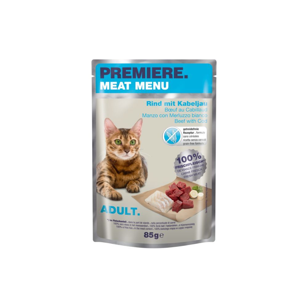 Premiere Meat Menu Adult govedina i bakalar 85 g slika 1