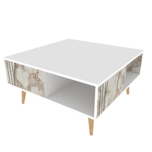 Ronas - White White Coffee Table slika 4