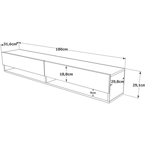 FR9 - A Atlantic Pine TV Stand slika 6