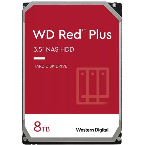 HDD NAS WD Red Plus (3.5'', 8TB, 128MB, 5640 RPM, SATA 6 Gb/s) slika 1