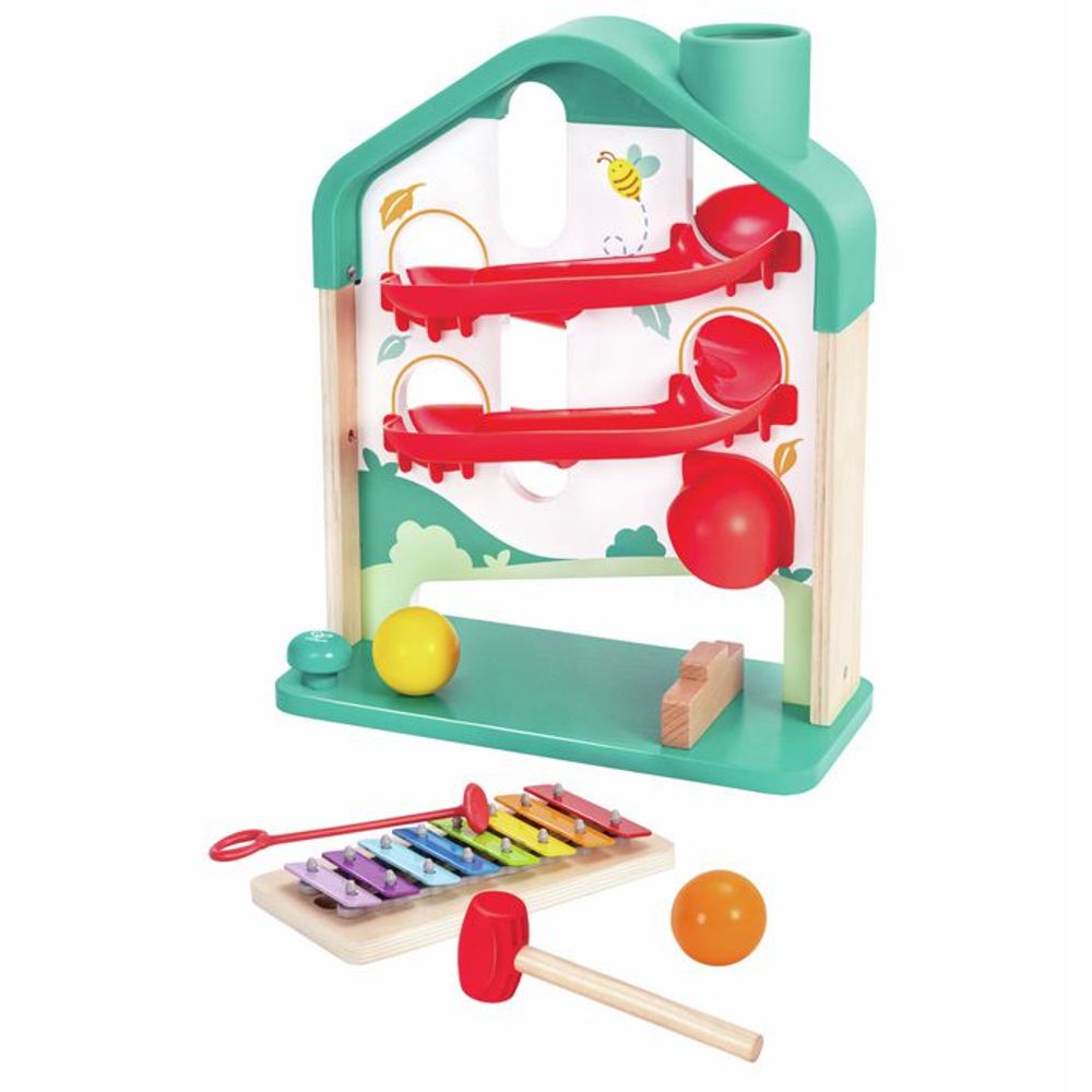 Hape Edukativna kućica Melody Mansion Ball Run slika 1