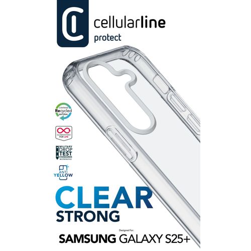 Cellularline Clear Strong maskica za Samsung Galaxy S25+ slika 2