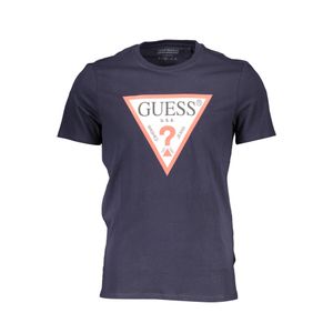 GUESS JEANS MEN'S SHORT SLEEVE T-SHIRT BLUE