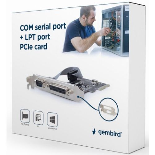 Gembird Kartica PCI-E kontroler serial RS232 + LPT PEX-COMLPT slika 3