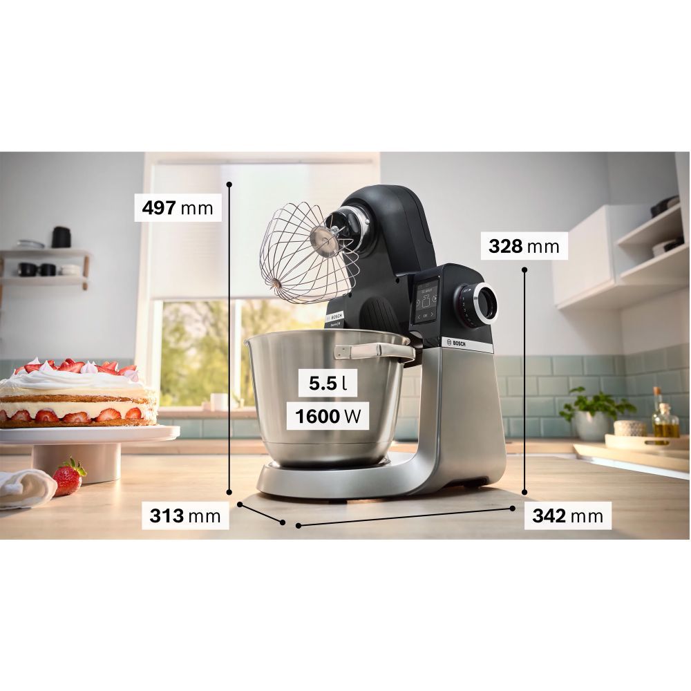 Bosch Kuhinjski robot s vagom MUMS6ZS34 4u1 1600W Crni - OŠTEĆENA AMBALAŽA slika 3