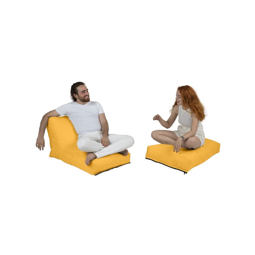 Siesta Sofa Bed Pouf - Žuti Vrt Bean Bag slika 2