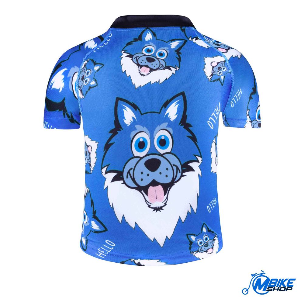 Force Dječija majica za biciklizam Wolfie Blue slika 2