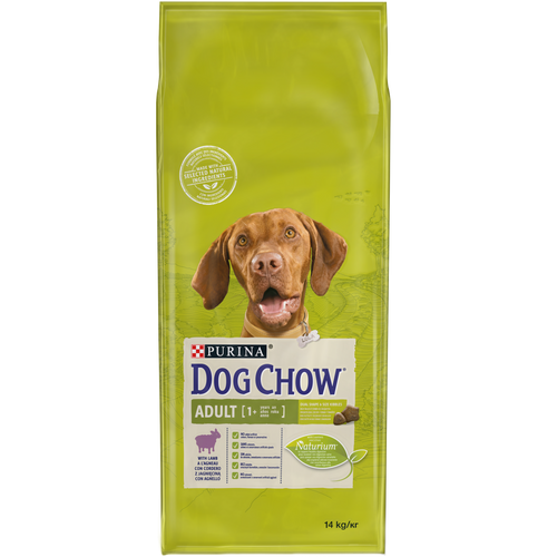 DOG CHOW Adult Janjetina, potpuna hrana za kućne ljubimce, za odrasle pse, 14 kg slika 1