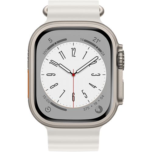 hoco. Silikonski remen za iWatch, 42/44/45/49mm, bijela - iWatch WA12 White slika 3