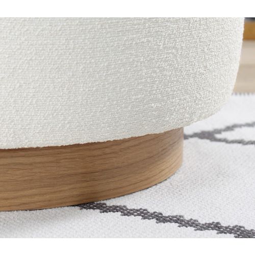 Cheriton Puf - Cream Cream Pouffe slika 4