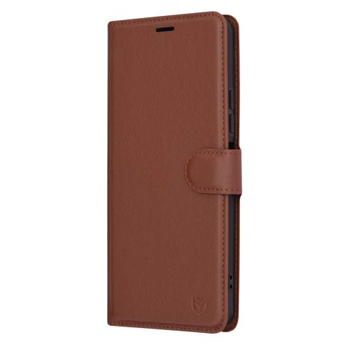 Techsuit Leather Folio preklopna maska za Xiaomi Redmi A3 – smeđa slika 4