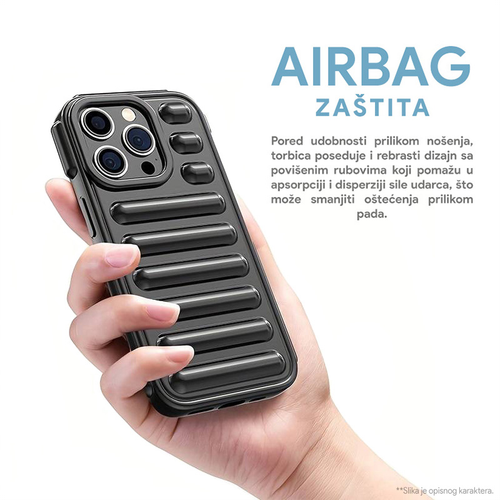 Torbica Color Rib za iPhone 15 6.1 zelena slika 3