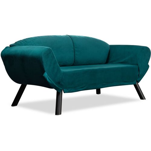 Atelier Del Sofa Dvosjed na razvlačenje, Petrol Plava, Genzo - Petrol Blue slika 3