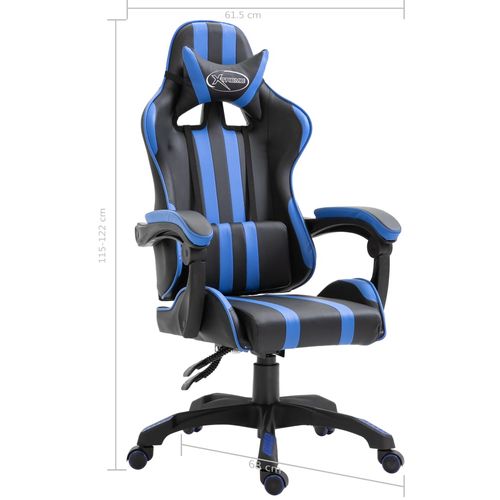 Igraća stolica od umjetne kože plava slika 48