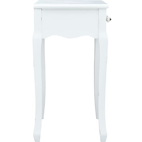 Konzolni stol bijeli 80 x 40 x 74 cm drveni slika 46