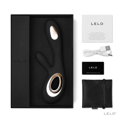 Lelo Soraya Wave Black vibrator koji stimuliše g-tačku i klitoris istovremeno slika 2