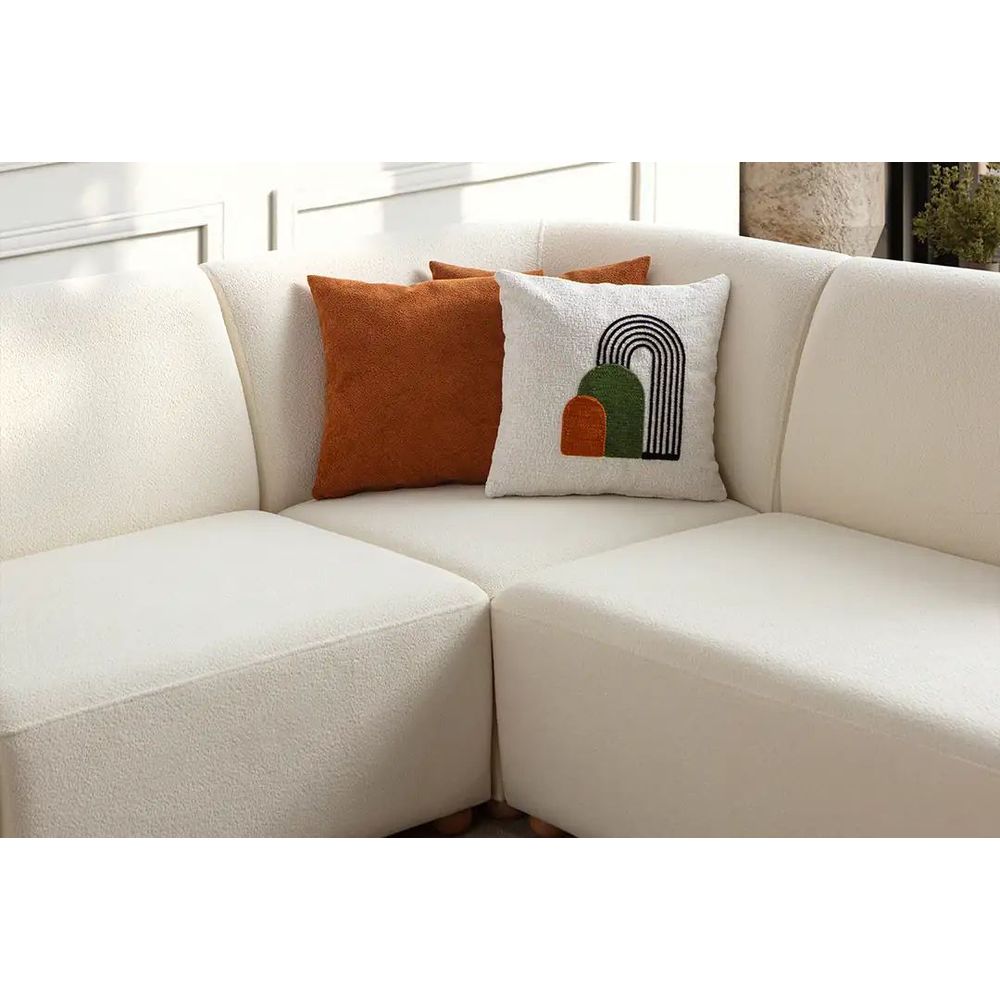 Ugaona Sofa S-Loft Desna - boje: bijela slika 7