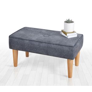 Square - Grey Grey Pouffe