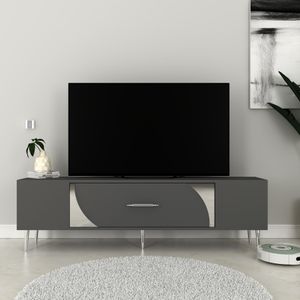 TV stalak Dekop2, boje antracit i srebrna