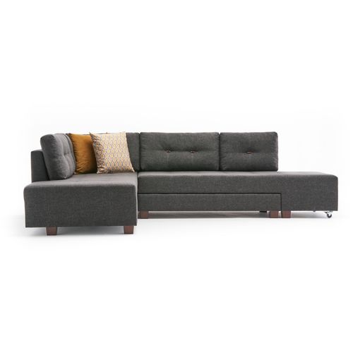 Atelier Del Sofa Kutna garnitura na razvlačenje, Antracit, Manama Corner Sofa Bed Left - Anthracite slika 7