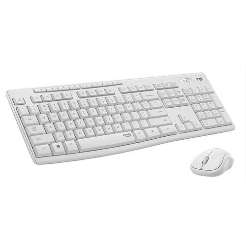 LOGITECH MK295 Silent Wireless Combo US tastatura + miš bela slika 1