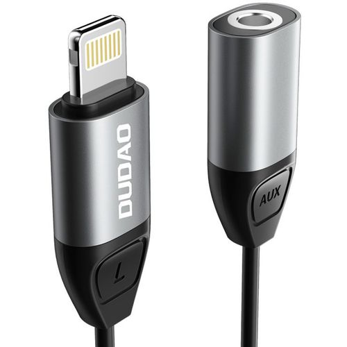 Dudao adapter od Lightning -a do priključka za slušalice 3,5 mm port siva slika 2