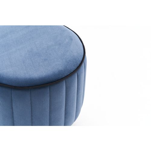 Atelier Del Sofa Tabure, Plava, Lindy Puf - Blue slika 8