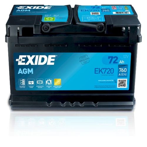 Akumulator 12v 72ah EXIDE Start&amp;Stop AGM slika 1