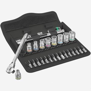 Wera 8100 SA 8 Zyklop Metalni set gedora, 1/4", metrički, 28 komada, 05004018001