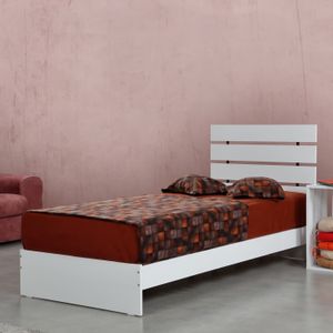 Woody Fashion Jednostruki krevet, Fuga 100LK - Shiny White