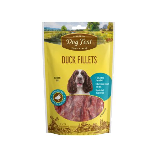 Dog Fest Duck Fillet, poslastica za pse, štapići s pačetinom, 90 g slika 1