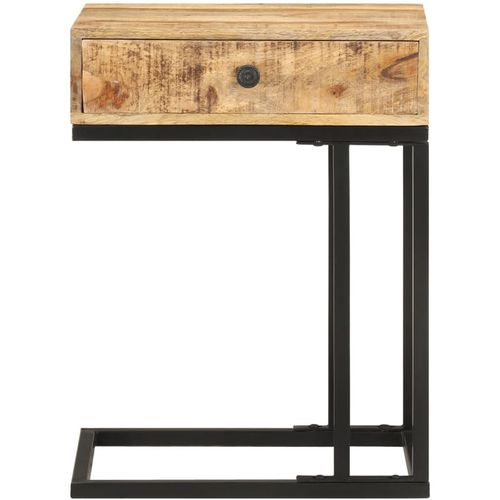 Bočni stolić U-oblika 45 x 30 x 61 cm od masivnog drva manga slika 37