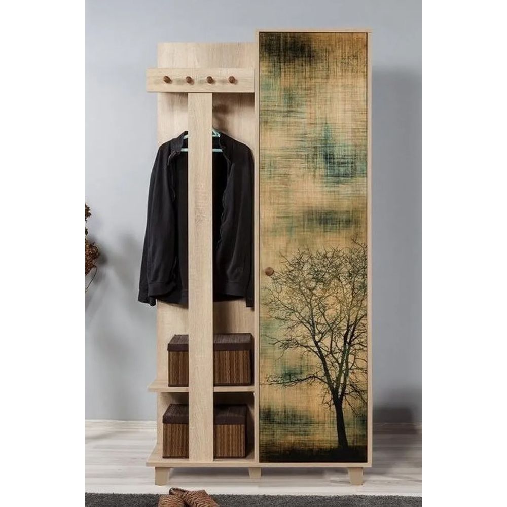 Hall Stand Garmanto 90 - Sonoma Oak slika 2