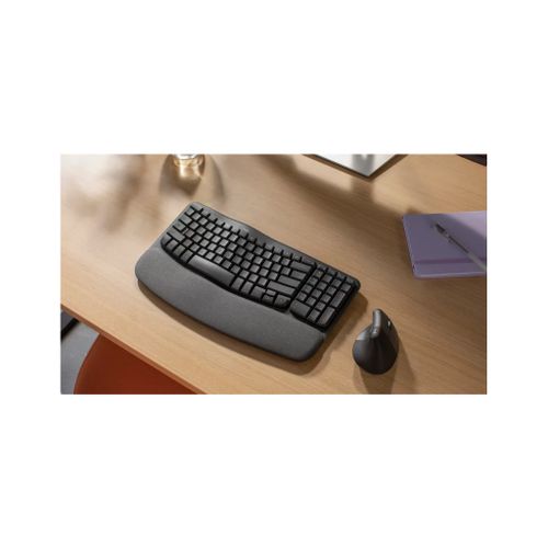 Logitech Wave Keys bežična ergonomska tipkovnica, crna, SLO gravura slika 6