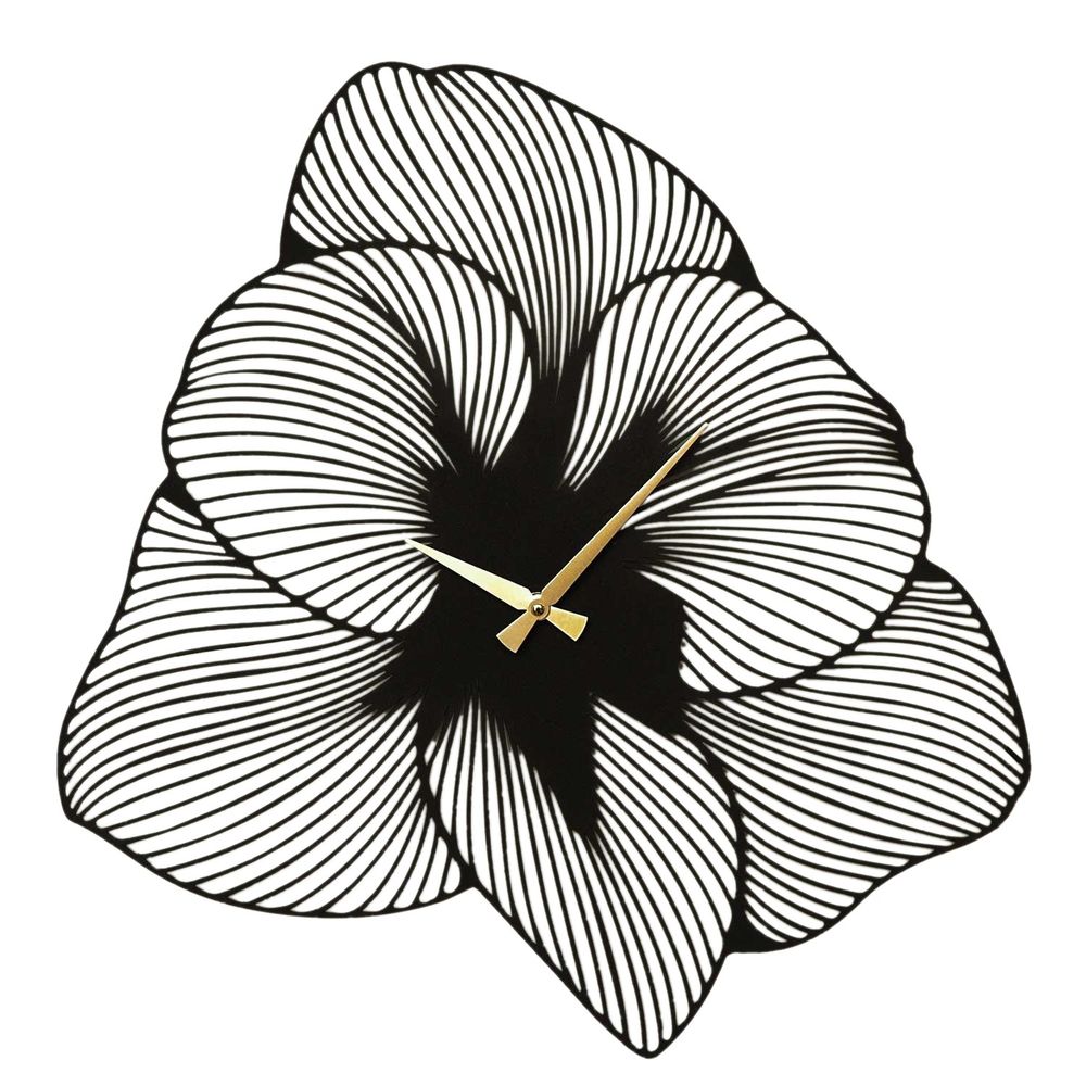 Metalni Zidni Sat Azalea - APS039 70 - Crni slika 6