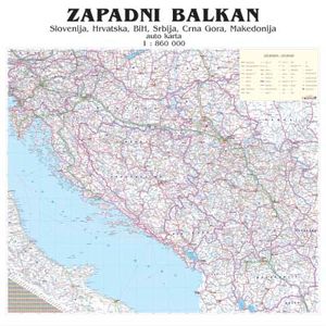 KARTA ZIDNA AUTO ZAP. BALKAN