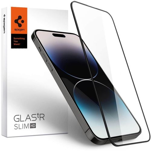 SPIGEN GLASS FC KALJENO STAKLO ZA IPHONE 14 PRO MAX CRNO slika 1