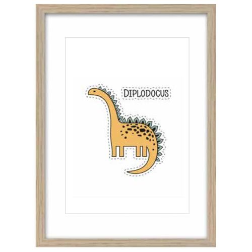 SLIKA KIDS 27x37 sa ramom - TOIR28237 - Diplodocus slika 1