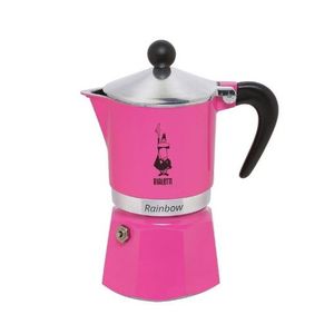 Bialetti Rainbow moka pot roza za 3 šolje