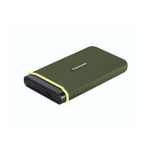 Transcend TS1TESD380C External SSD 1TB, ESD380C, 3D NAND, USB 3.2 Gen 2x2, Type C, Supports UASP (USB Attached SCSI Protocol) [Read/Write speeds of up to 2,000MB/s], Military Green