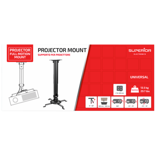 Superior stropni nosač za projektor Projector Full Motion Mount slika 3