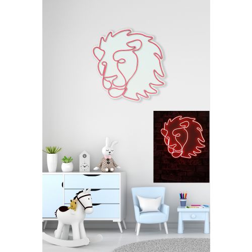 Wallity Ukrasna plastična LED rasvjeta, Lion - Red slika 11