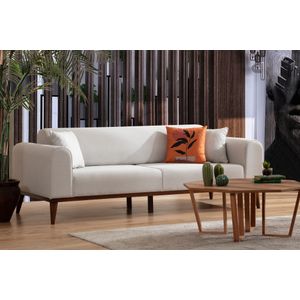 Cofi 3 Sjedala - Krem Sofa na Razvlačenje