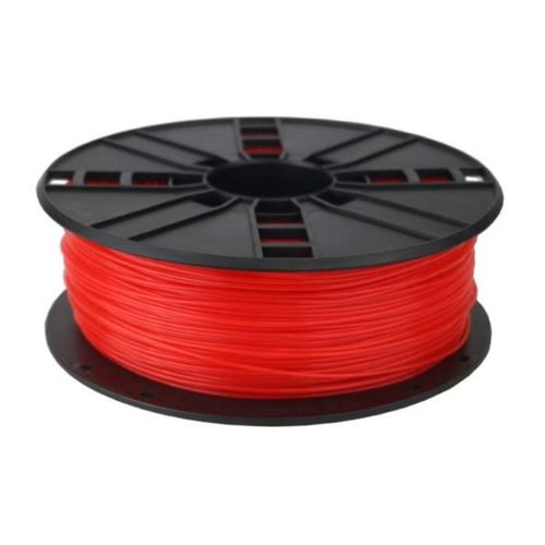 Gembird PLA filament for 3D printer, Fluorescent Red, 1.75 mm, 1 kg slika 1