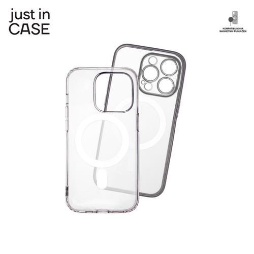 2u1 Extra case MAG MIX paket SREBRNI za iPhone 14 Pro slika 2